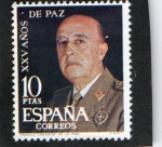 Stamps Spain -  1589- XXV AÑOS DE PAZ ESPAÑOLA. GENERAL FRANCO.