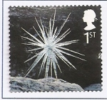 Stamps United Kingdom -  Navidad. Esculturas de cristal de Andy Goldeorthy.