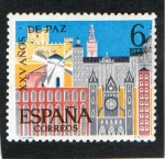 Stamps Spain -  1588- XXV AÑOS DE PAZ ESPAÑOLA. TURISMO.