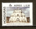 Sellos de America - Honduras -  IGLESIA  DE  SAN  MANUEL  COLOHETE