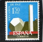 Stamps Spain -  1583- XXV AÑOS DE PAZ ESPAÑOLA. CONSTUCCION.