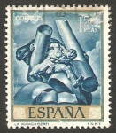 Stamps Spain -  1715 - José Mª Sert, La Audacia