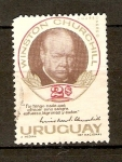 Sellos de America - Uruguay -  Sir  WINSTON  CHURCHILL