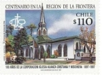 Stamps Chile -  100 AÑOS DE LA COORPORACION ALIANZA CRISTIANA Y MISIONES