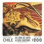 Sellos de America - Chile -   “100 AÑOS DE DAVID ALFARO SIQUEIROS”