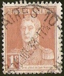 Stamps Argentina -  GENERAL JOSE DE SAN MARTIN