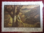 Sellos de America - Colombia -  CUMBRE DE LA TIERRA 1992 (Roberto Palomino T.)