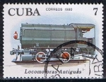 Stamps Cuba -  Scott  2359  Steam storage  (Primeras locomotoras) (6)