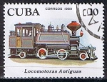 Stamps Cuba -  Scott  2360  Locomotora 2-4-2 (Primeras locomotoras)