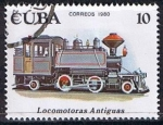 Sellos de America - Cuba -  Scott  2360  Locomotora 2-4-2 (Primeras locomotoras) (6)