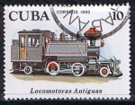 Stamps Cuba -  Scott  2360  Locomotora 2-4-2 (Primeras locomotoras) (7)