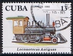 Stamps Cuba -  Scott  2361  Locomotora 2-4.0 ( Primeras locomotoras)  (4)