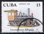 Sellos de America - Cuba -  Scott  2361  Locomotora 2-4.0 ( Primeras locomotoras)  (6)