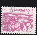 Stamps Nicaragua -  reforma agraria