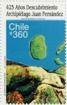 Stamps Chile -  “425 AÑOS DESCUBRIMIENTO ARCHIPIELAGO JUAN FERNANDEZ”