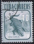 Stamps Cuba -  Scott  2462 Cocodrilo