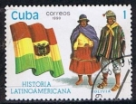 Sellos de America - Cuba -  Scott  3254  Bolivia (Trajes tipicos) (2)