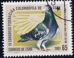 Stamps Cuba -  Scott  4182  Paloma empedrado claro