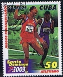 Stamps Cuba -  Scott  4317  Track  (Juegos Panamericanos)