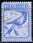 Stamps Cuba -  Scott  2457  Hummingbird