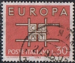 Sellos de Europa - Italia -  EUROPA 1963