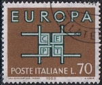 Sellos de Europa - Italia -  EUROPA1963