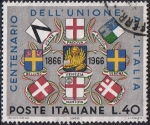 Sellos de Europa - Italia -  CENT. DE LA INTEGRACIÓN DE VENECIA Y DE MANTUA