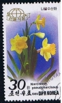 Sellos de Asia - Corea del norte -  Scott  2853  Daffodils narcissus