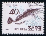 Stamps North Korea -  Scott  2954  Fat Greenling