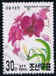 Stamps North Korea -  Scott  3109  dendrobium