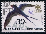 Sellos de Asia - Corea del norte -  Scott  3145  Hirundo rustica