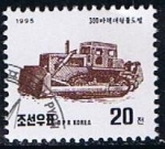 Stamps North Korea -  Scott  3494  Buldozer