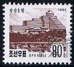 Stamps North Korea -  Scott  3510  Hotel Pyongyang