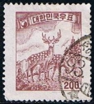 Stamps South Korea -  Scott    415  Gimnasta