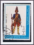 Stamps United Arab Emirates -  Guardia Francesa - Francia XVIIº S.