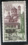 Stamps Spain -  1494- REAL MONASTERIO DE SANTA MARIA DE POBLET. JARDIN Y CLAUSTRO.