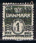 Stamps Denmark -  Scott  220  Cifras (5)