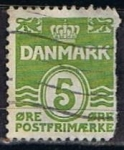 Stamps Denmark -  Scott  223  Cifras (8)