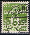 Stamps Denmark -  Scott  223  Cifras (7)