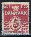 Stamps Denmark -  Scott  224  Cifras