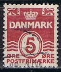 Stamps Denmark -  Scott  224  Cifras (5)