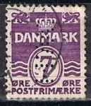 Stamps Denmark -  Scott  225  Cifras  (2)