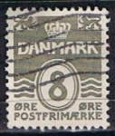 Stamps Denmark -  Scott  227  Cifras