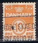 Stamps Denmark -  Scott  228  Cifras (5)