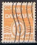 Stamps Denmark -  Scott  228  Cifras (6)