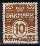 Stamps Denmark -  Scott  229  Cifras