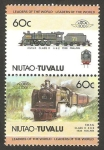 Stamps Tuvalu -  locomotora f.m.s.r. class 0 4-6-2 1938 malaya