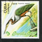 Stamps Cuba -  AVES.  AGAMIA AGAMI