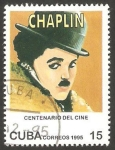 Stamps Cuba -  3478 - Centº del cine, Charlie Chaplin