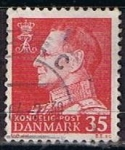 Stamps Denmark -  Scott  387  Frederik IX (2)